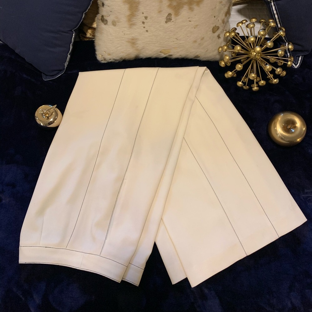 Luxurious Cream Wide Leg Pants